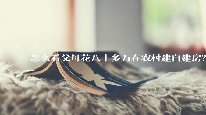 怎么看父母花八十多万在农村建自建房？